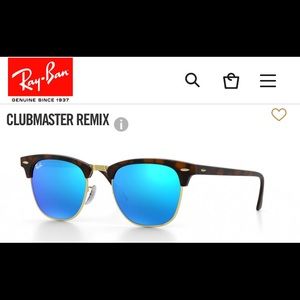 Blue Reflective Club Master Ray Bans